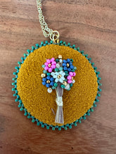 Load image into Gallery viewer, Flowers for Ma Pendant with Gold Chain
